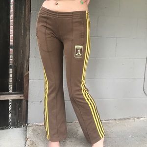 BROWN vintage adidas track pants